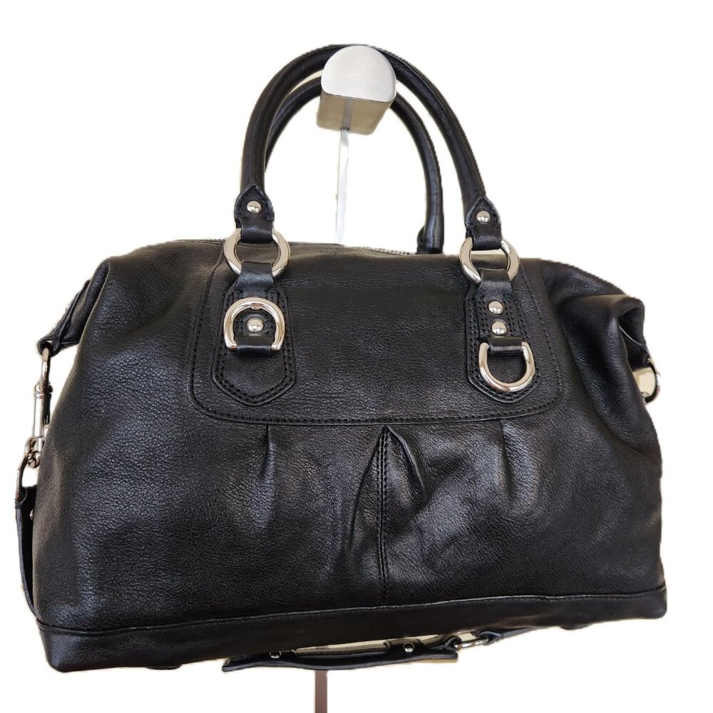 Euc Coach Ashley Black Leather Shoulder Bag Handbag - Picture 3 of 12